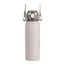 304 L Çelik Gri 800 Ml Askılı Ve Pipetli Matara Suluk Cin411gr-8 Gri