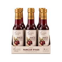 6 Adet Zencefilli Pancar Kvass 250ml. Cam Şişede