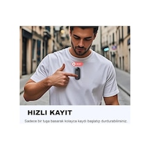 Mini Wıfı Aksiyon Kamerası 1080p Taşınabilir Vücut Kamerası Giyilebilir Video Kaydedici Siyah