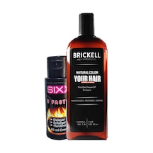 Brickell 237ml Erkek Saçsakal Beyazıık Değiştirme Şampuanı + Sıxx Erkeklere Özel 3 Özellik 60ml