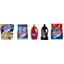 Bingo Pro Tablet 60'lı + Tüm Renkler Deterjan 6 Kg+ Soft Yumuşatıcı 3l + Siyahlar 3 Lt + Renkliler 4kg 5'li Set Diğer