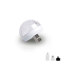 Mini Led Işık Araba Atmosfer Lambası Disko Topu Işık F Beyaz
