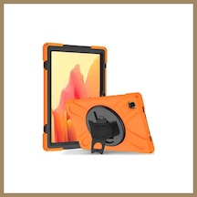 Bezos Samsung Uyumlu Galaxy T220 Tab A7 Lite 8.7 Kılıf Amazing Tablet Kapak - Turuncu 22