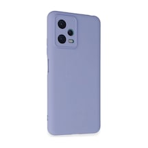 Xiaomi Redmi Note 12 5g Uyumlu Kılıf Nano İçi Kadife Silikon - Lila