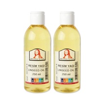 Keten Yağı 250 Ml 2 Adet Resim Yağı Monalisa Rafine Bezir Yağı Yağlı Boya İncelticisi Yağlı Boya Yardımcı Malzemesi