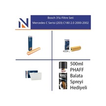 Mercedes C Serisi 203 C180 2.0 2000-2002 Bosch 3'lü Filtre Seti