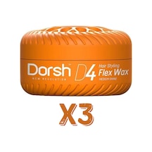Dorsh Saç Şekillendirici Wax Flex Wax D4 150 Ml 3 Adet