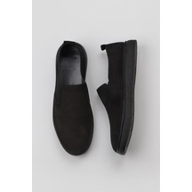07m16651106 Bueno Shoes Siyah Nubuk Delikli Erkek Günlük Ayakkabı
