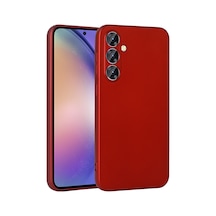 Zore Galaxy S25 Fe Kılıf Zore Premier Silikon Kapak - Kırmızı