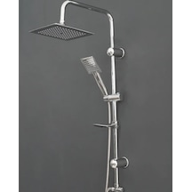 Faumix Dubai90 Krom Yağmurlama Tepe Roboş Duş Seti Krom