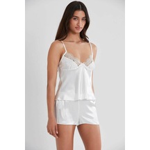 Pierre Cardin 6'lı Kaplı Gecelik Sabahlık Set 6325 Ekru Renk 001