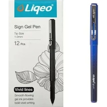 Sign Jel Pen İmza Kalemi 1,0 Mm 12'li Çok Renkli