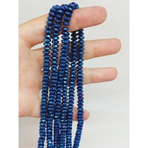 Yasamtohumu Hematit Taşı Rondela Dizi 3x6mm 54668 Çok Renkli