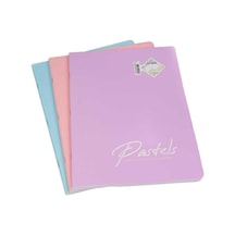 Pastels A4 Tel Dikiş 40 Yaprak Çizgili Defter 12 Li