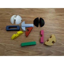 Montessori 9 Parçalı Birbirine Geçen Bulmaca Küre