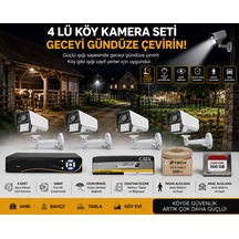 Ztech 4 Lü Köy Kamerası Seti Full+full