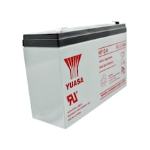 Yuasa Np12-6 Pil Kurşun Pb 6 Volt 12ah Faston Fiş İle Temas 6.3mm Geniş