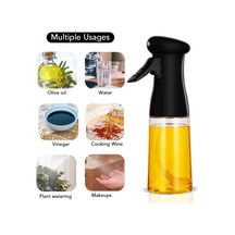 Cam Sprey Şişe Yağdanlık Airfryer Püskürtmeli Yağlık Fısfıs Püskürtücü Siyah Diğer