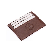 West Polo Hakiki Deri Bol Kartlıklı Unisex Kartlık Wpt041 Taba