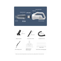 CBTxGlobal Suıtu St-6101 120w 35500rpm Akülü Araç Süpürgesi Yükseltilmiş 3 Bölüm 11.1v