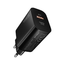 Hytech Hy-xe49 Type-c + Usb-a 30w Pd - 33w Pps Usb Qc 3.0 18w Hızlı Ev Şarj Adaptörü