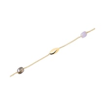 Gülaylar - Altın 14 Ayar Taşsız Klasik Bileklik N11.15097 Sarı Altın