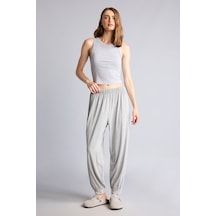 Defacto Regular Fit Elastik Bel Gri Melanj Eşofman Altı I0698ax26augr93 Gri-gr93