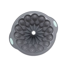 Yuvarlak Kek Kalıbı Silikon Kek Kalıbı Yapışmaz Kek Tavası Pişirme Kalıbı Gri