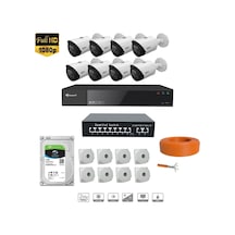 Dahua 2 Mp Ip Kamera 8 Kameralı Full Hd Set
