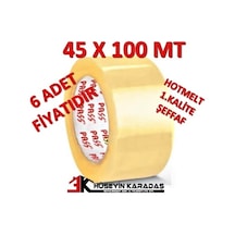 Pass Koli Bandı 45 x 100 M Şefaf 6 Adet