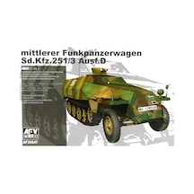 Afv Club Af35s47 1/35 Ölçek, Mittlerer Funkpanzerwagen Sd.kfz. 251/3 Ausf. D Askeri Araç, Plastik Model Kiti-50049