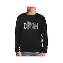 Cool Bicycle Siyah Çocuk Sweatshirt 001 Siyah