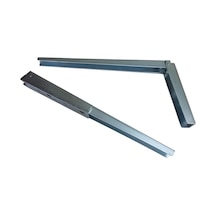 Kırma Katlanır Masa Konsolu, 30 Cm, Çinko Kaplama, Dayanıklı Metal Malzeme, Duvara Monte, Katlanabilir Raf Ayağı, Masa Ayak Destek Aparatı, Kolay Kurulum, Çok Amaçlı Kullanım, 2'li Set Gri Abanoz