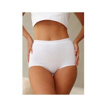 Berrak Yüksek Bel Külot 3'lü Paket-beyaz-3xl Çok Renkli