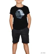 Star Wars Death Star Siyah Çocuk Tişört