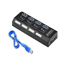4 Port Usb 3.0 Çoklayıcı Hub Anahtarlı Işıklı On Off 4579P