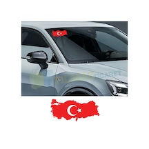 Türk Bayrağı Türkiye Ön Arka Cam Oto Sticker Etiket Çıkartma 1 Ad