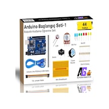 44 Parça Arduino Uno Robotik Kodlama Başlangıç Seti-1 8+ Yaş E-kitapçık İle Birlikte