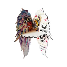 Suntek Ahşap Duvar Dekoru Kelebek Köşe Rafı Çiçekçi Renkli