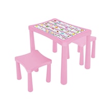 Mey İthalat 03 493 İki Tabureli Masa Pembe