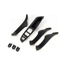 Bmw F10 5 Serisi Siyah İç Kapı Kolu Tutamağı Set 7 Parça 51417225873
