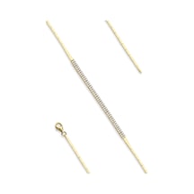 Fiyonk Kuyumculuk 14 Ayar Altın Su Yolu Bileklik Sarı 001