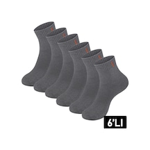 Just Inner Erkek 6 Lı Viskon Çorap Kışlık Termal Patik Esnek Ve Konforlu 12200 Gri