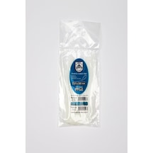 2,5x200 Beyaz Kablo Bağı & Plastik Kelepçe & Cırt Kelepçe 100 Adet Paket