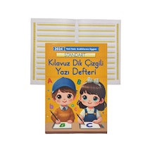 Yeni Müfradat Dik Kılavuz Çizgili Güzel Yazı Defteri Orta Boy 16.5x24 -1 Adet