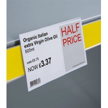 Raf İlan Duyurucu Pvc Shelftalker - Dikey A/7 10,5 7,5 Cm - Pakette 100 Adet