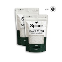 Sofrada Öğütme Tuzu Kristal Kaya Tuzu İri Taneli İyotsuz 1 Kg 2 X 500 G 2'li Paket