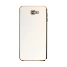 Samsung Galaxy Uyumlu J7 Prime Kılıf Volet Silikon - Be C6096 Beyaz