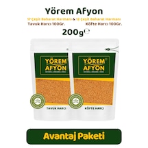 Yörem Afyon Yöresine Özgü Eşsiz Baharatlarla Hazırlanmış Tavuk & Köfte Harcı Avantajlı Set 200gr.