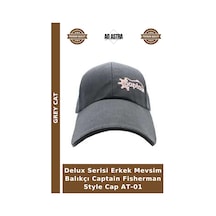 Grey Cat Delux Serisi Erkek Mevsim Balıkçı Captain Fisherman Style Cap At-01 Çok Renkli